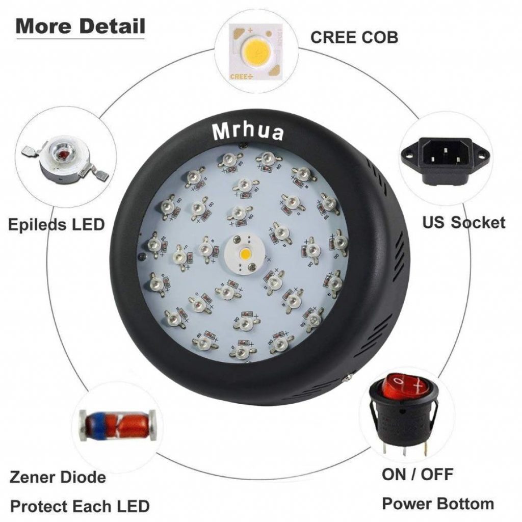 MrHua 150w UFO led grow light - photo 4