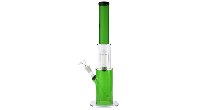 Acrylic Bong with Glass Green