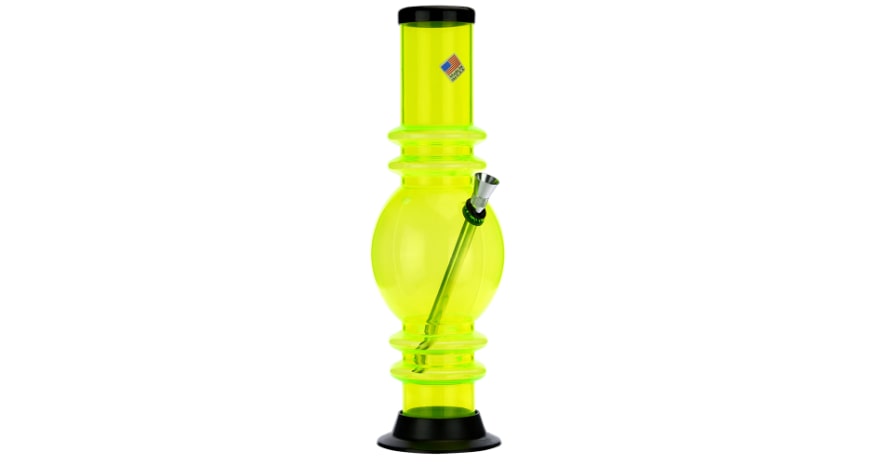 Acrylic Egg Bong Yellow Neon