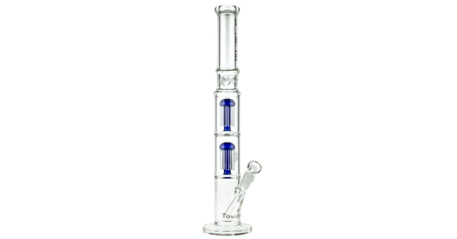 Blaze Glass Tower Straight Ice Bong 7mm