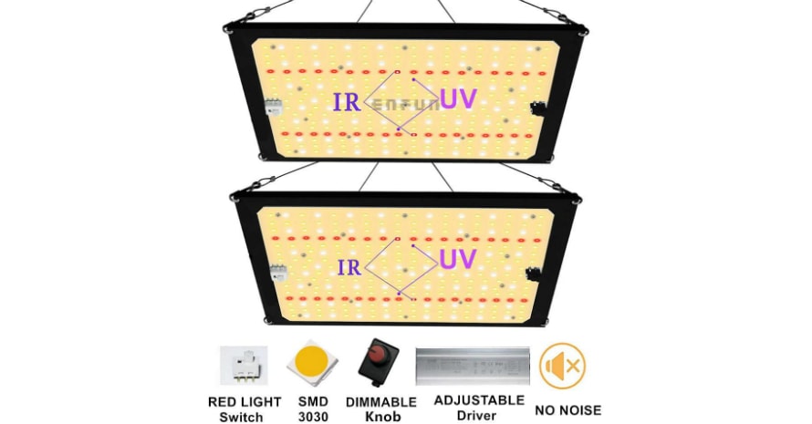 EnFun Updated 2000w Led Grow Light