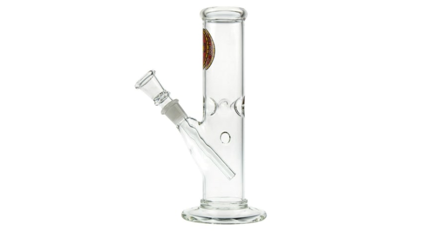 Glass Straight Mini Ice Bong