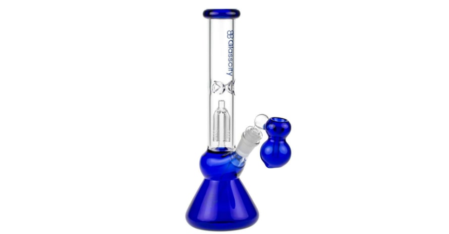 Glasscity 4-arm Perc Beaker Ice Bong Blue