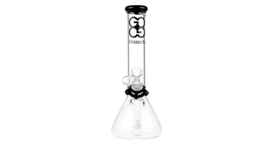 Glasscity Beaker Ice Bong Black