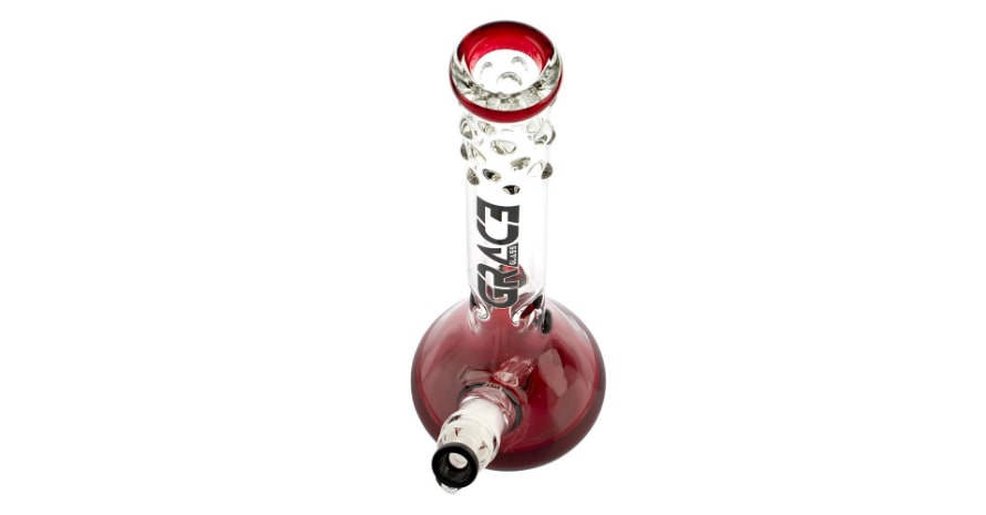 Grace Glass PEARL Series XL Ice Bong Red