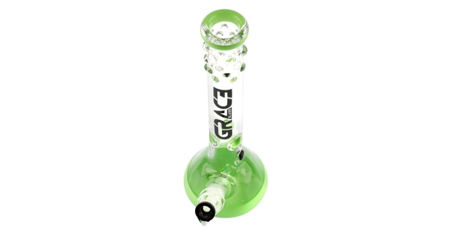 Grace Glass Series XL Ice Bong Green