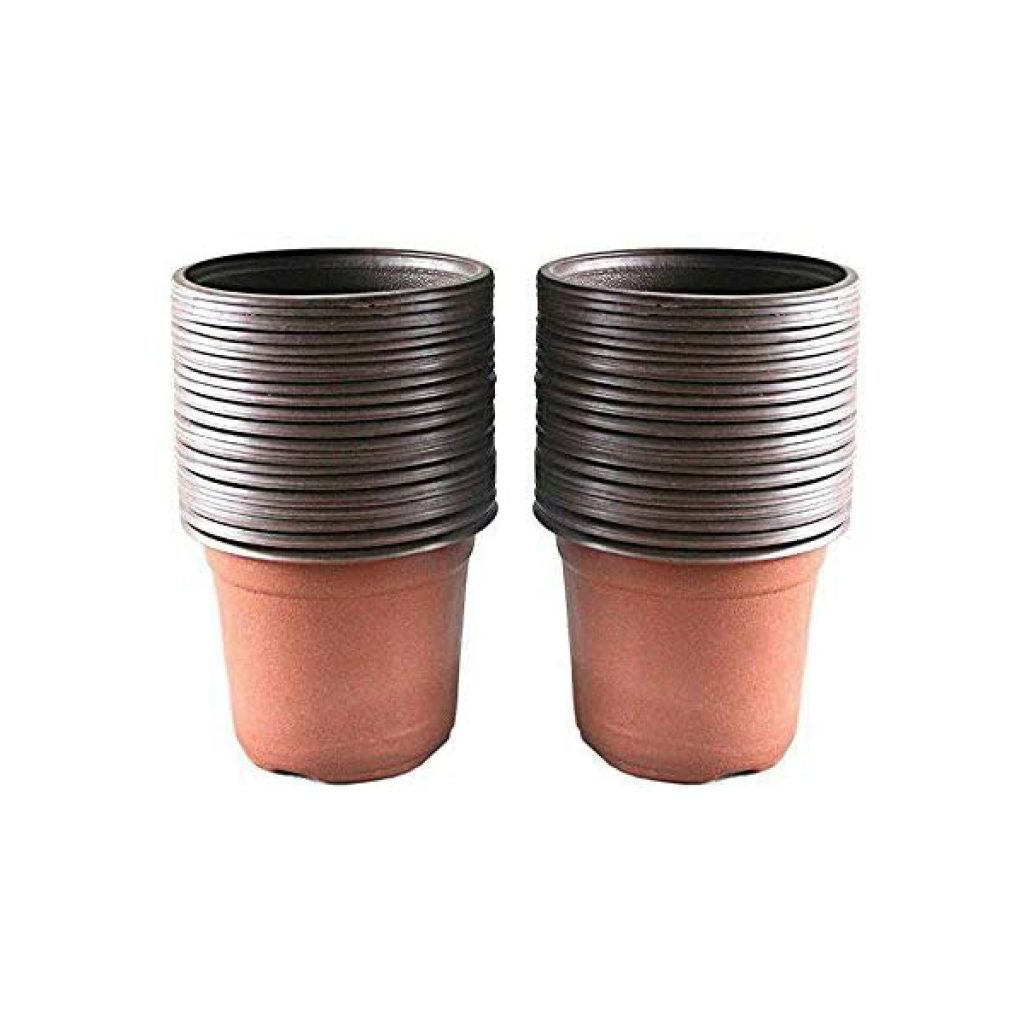 KINGLAKE-100-Pcs-4-Plastic-Plants-Nursery-Pot-Pots-Seedlings-Flower-Plant-Container-Seed-Starting-Pots